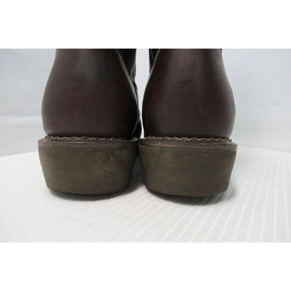 Durango Men Cowboy Boot Size 10.5D Brown Leather Work Slip Oil Resistant FR104 - Picture 8 of 12